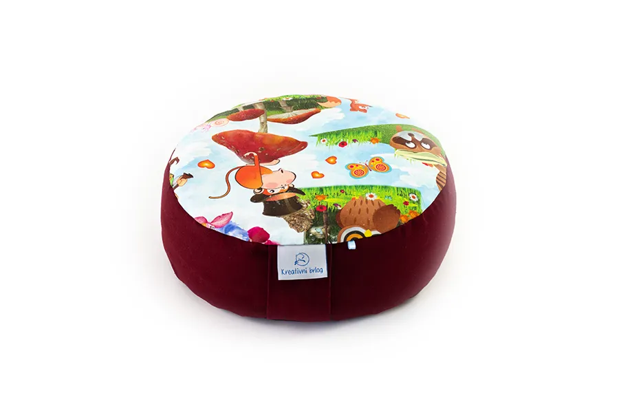 carobna_suma_bordo_meditacijski_jastuk (4) Čarobna šuma meditacijski jastuk Bordo - Slika 2